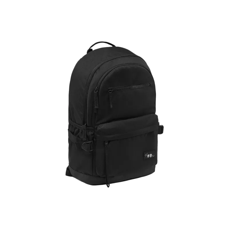 LiNing Sports Life Collection Polyester Backpack Unisex Black-2
