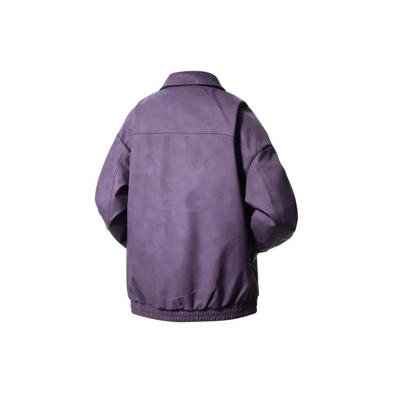 ZMOH Leather Jacket Unisex Couple's-5