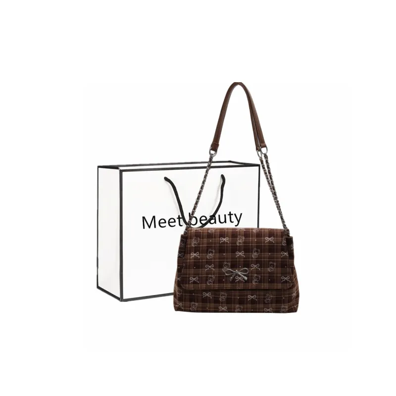 Fitchell Nylon Crossbody Bag Regular Women's Brown/Black-0