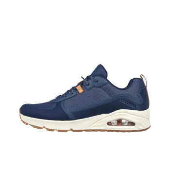Skechers Uno Anti Slip Wear Resistant Low Top Casual Shoes Men's Blue