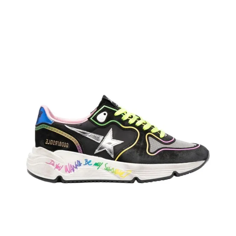 Golden Goose Running Sole Casual Shoes Women's Low Top Multicolor-1