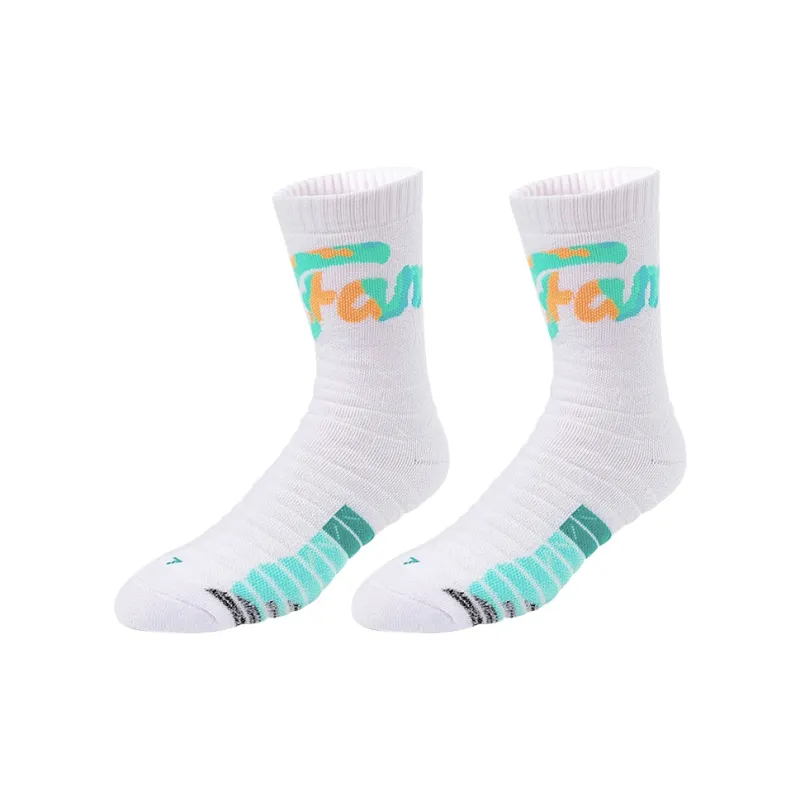 BKCXZICE Crew Thickened Stripes Gradient Basketball Socks Unisex Combo Set-8