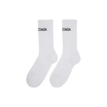Balenciaga SS22 Knee-High Socks Men's 1 Pack White