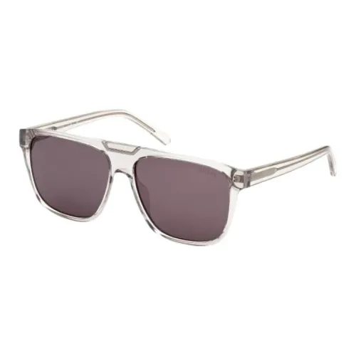 GUESS Oval Sunglasses Men's Gray