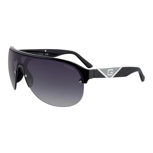 GUESS Resin Irregular Shape Sunglasses Women's Black