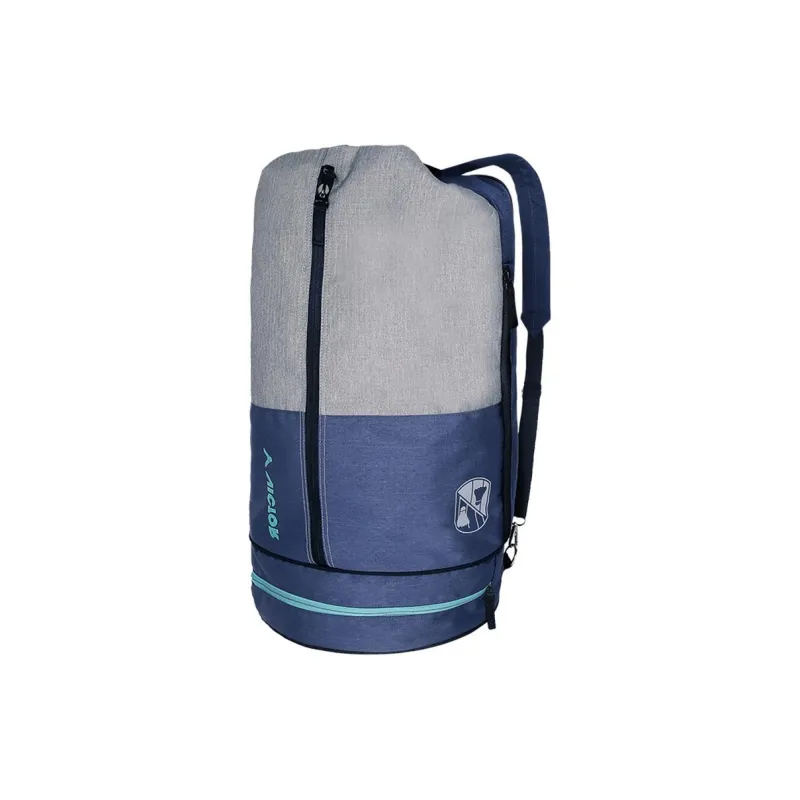 VICTOR Badminton Racket Bags One Sporty Style Backpack Blue Gray Unisex Individual Shoe Compartment-2