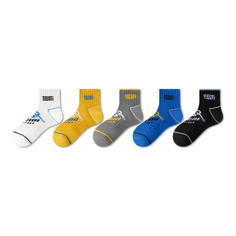 MIIOW Ankle Socks Men's 5 Pack Mixed Color-35