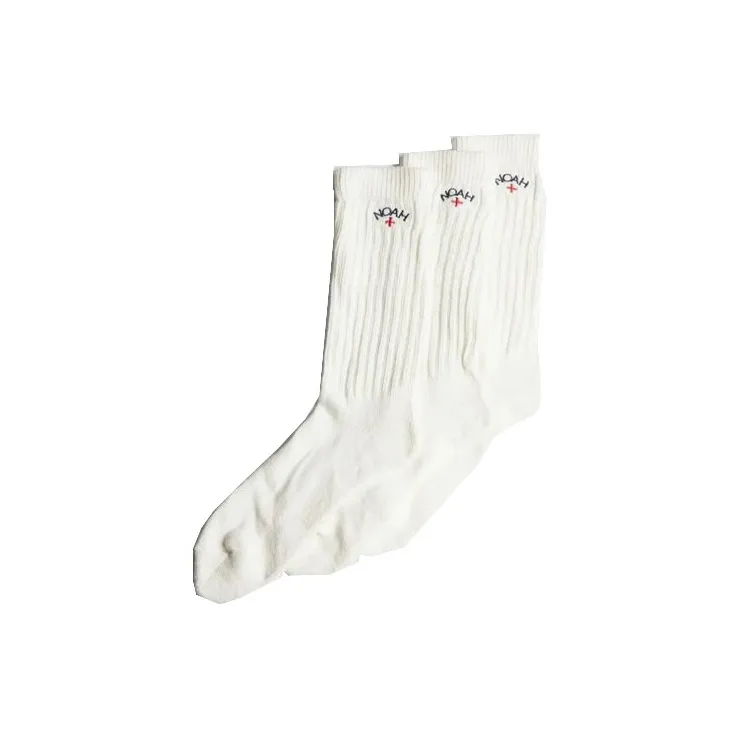 Adidas Originals X Noah 'Off White' Men Mid-Calf Socks POIZON