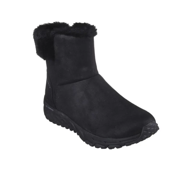 Skechers Escape Plan Ankle Boots Women's Black-3
