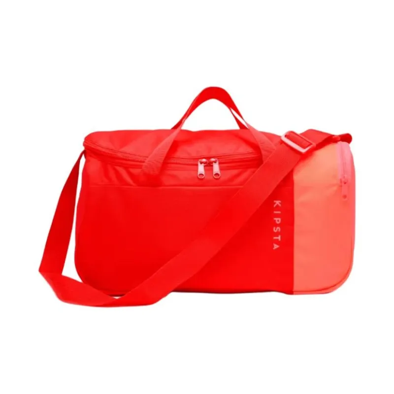 DECATHLON Polyester Gym Bag Women's Coral Red With Coral Pink Red-0