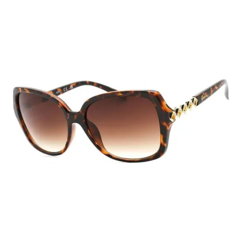 GUESS Plastic Butterfly Sunglasses Women's Brown