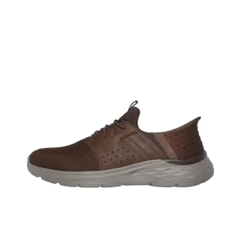 Skechers Slip Ins Anti Slip Wear Resistant Low Top Casual Shoes Men's Brown