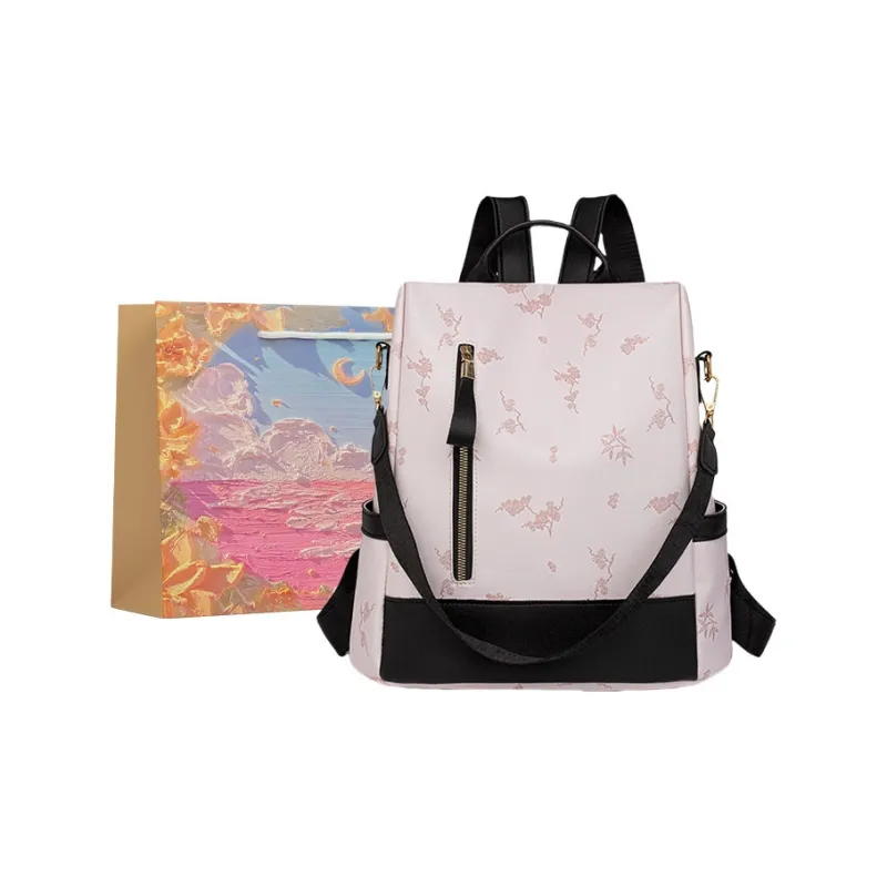 BRINCH PU Backpack Regular Women's Multicolor-3