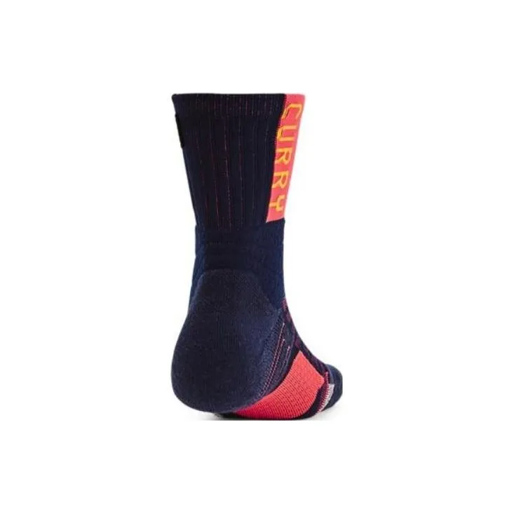 Under Armour Mid Calf Socks Unisex 1 Pack Dark Blue-1
