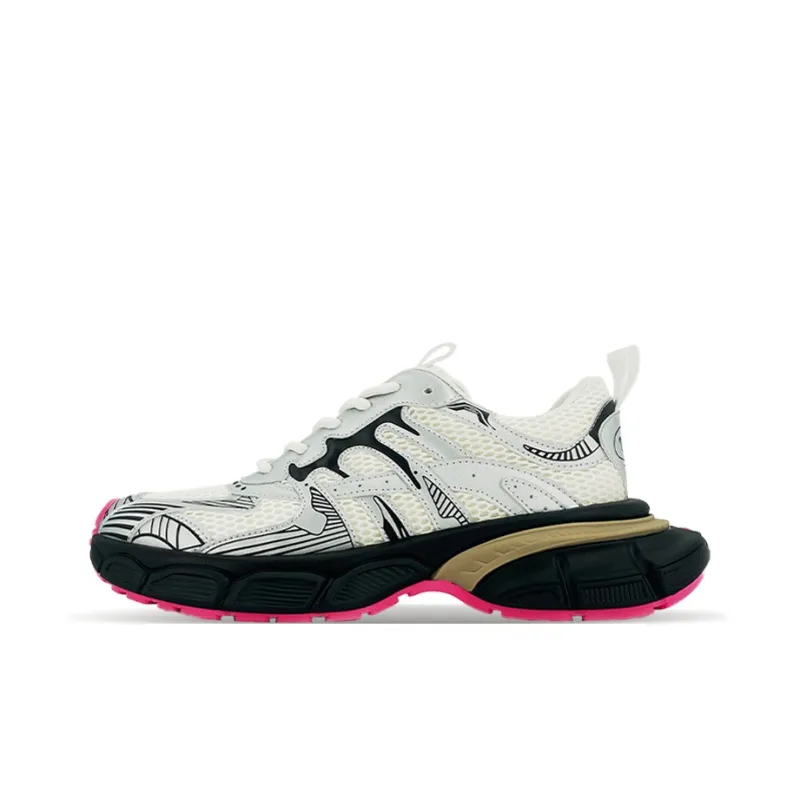 NSIOSC Height Increasing, Abrasion Resistant, Lightweight, And Breathable Low Top Chunky Sneakers Unisex-1