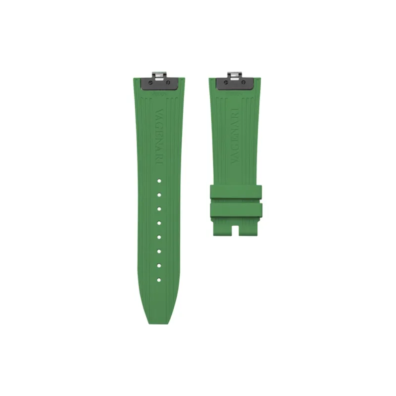 VAGENARI Watch Bands Rubber Strap Compatibility For Jaeger LeCoultre Master Geographic 4520V 5520V 7920V Unisex-17