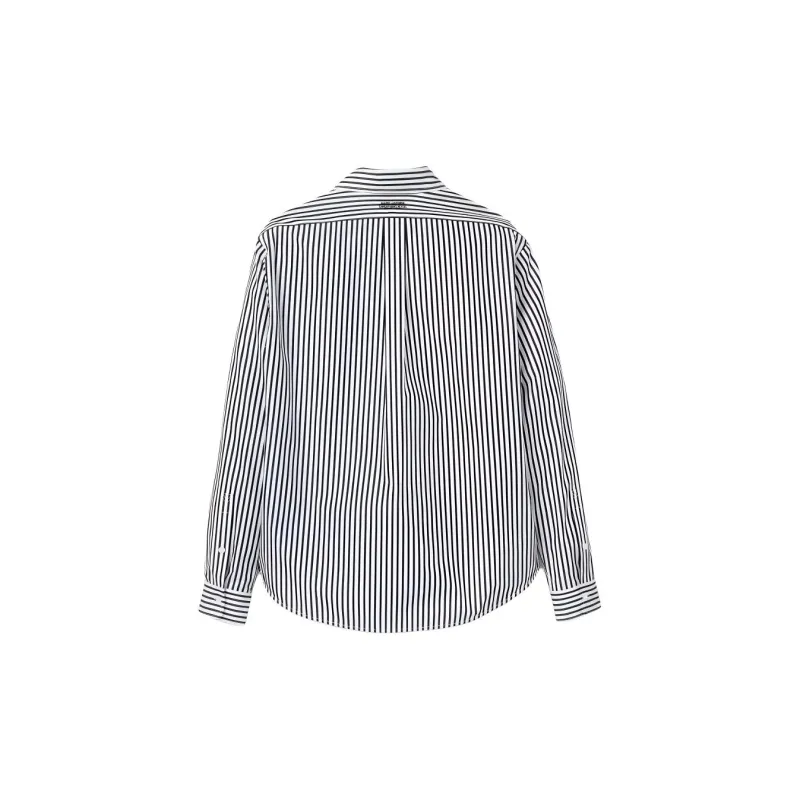MARC JACOBS The Striped Logo Embroidered Shirt-1