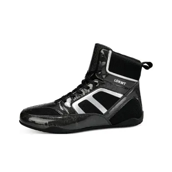 LOKWT Cushioned Slip-Resistant Abrasion-Resistant Breathable High-Top Training Shoes Unisex