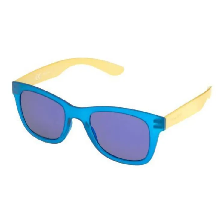 Police Injection Molded Rectangular Sunglasses Men's Blue-0