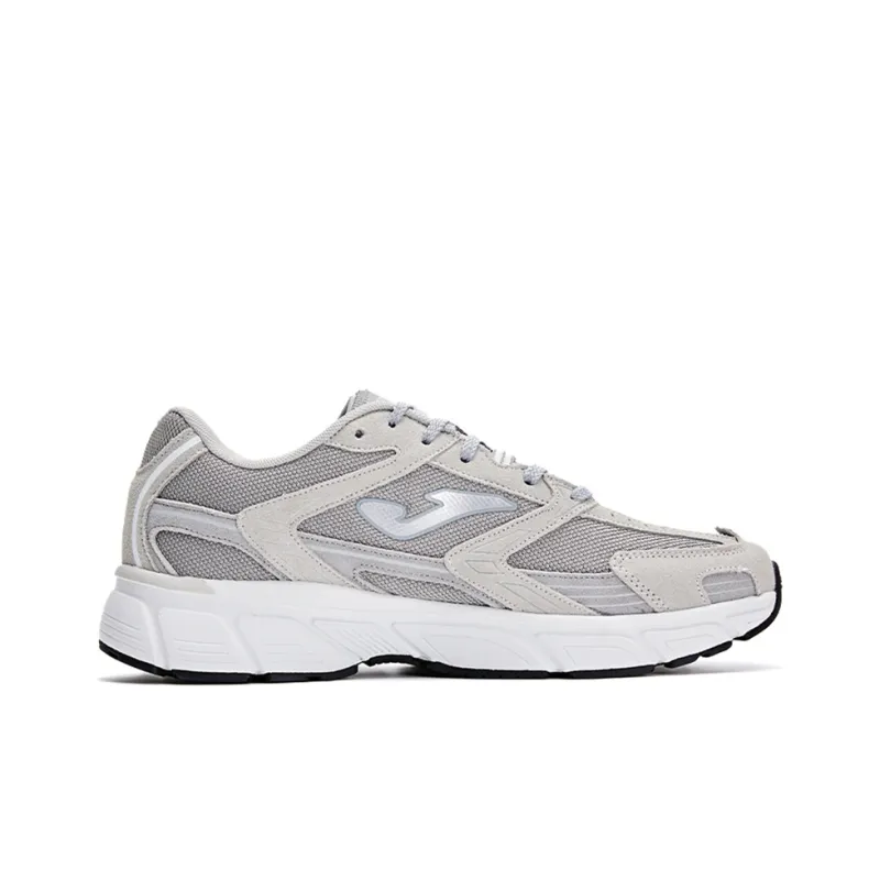 Joma Anti-Slip And Wear-Resistant Breathable Low-Top Casual Shoes Men's Light Gray White-1