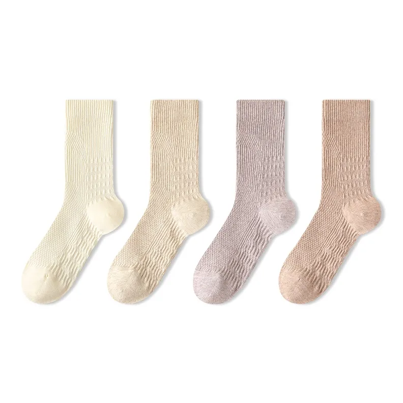 JIAZINI Mid Calf Socks Women's 4 Pack-0