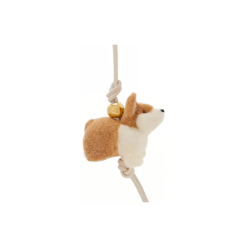 LOEWE Cow Leather Bag Strap Accessory Women's Soft White & Orange-1