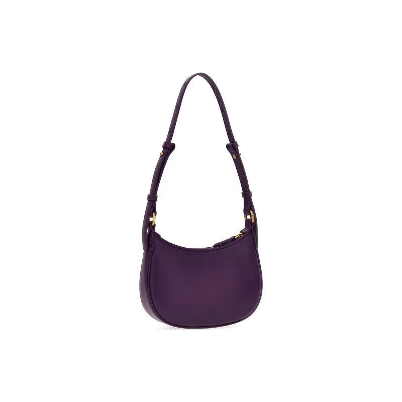 PINKO Half Moon Series Leather Crossbody Bag Shoulder Bag Women's Purple-1