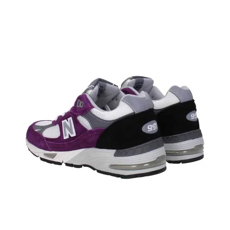 New Balance NB 991 Anti Slip Wear Resistant Low Top Casual Shoes Women's Purple-4