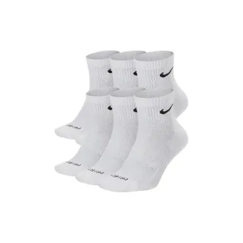 Nike Everyday Plus Cushioned Ankle Socks 6 Pairs White
