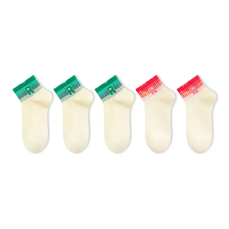 SALOATO Mid Calf Socks Women's 5 Pack-4