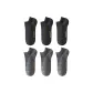 6 Pack (3 Black+3 Dark Gray)
