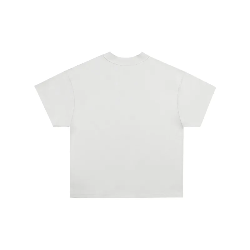 ARNODEFRANCE Short Sleeved T Shirts Unisex Gray White-1
