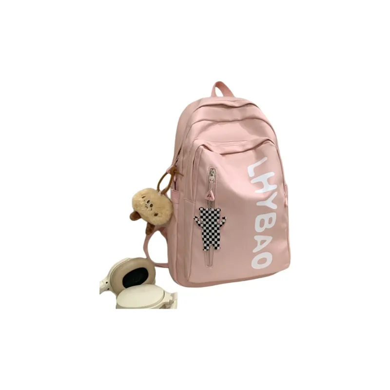 BALANG Nylon Backpack Regular Women's Black/White/Pink/Yellow/Blue-8