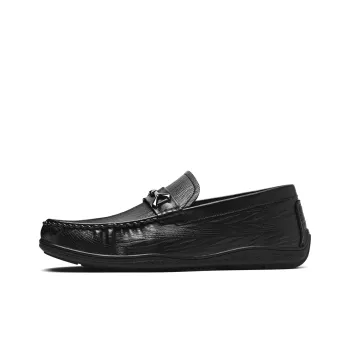 HLA Fashionable, Comfortable, And Breathable Soft Sole Loafers With Slip on Casual Leather Shoes Men's