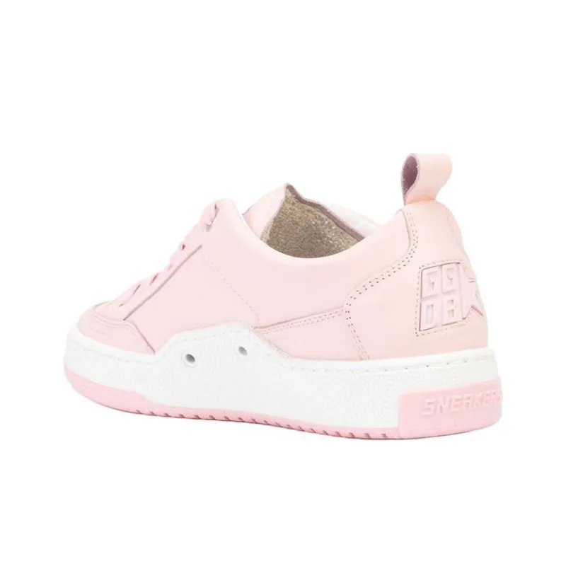 Golden Goose Yeah Skateboard Shoes Women's Low Top Pink-3
