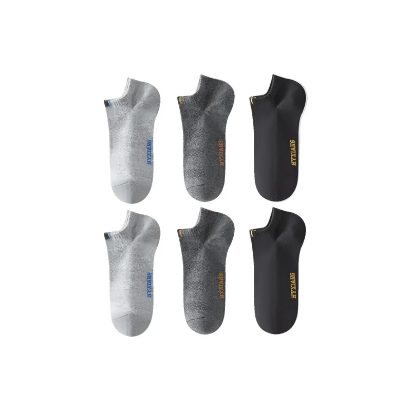 H YXIANG Ankle Socks Men's 6 Pack-7
