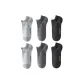 6 Pack (2 Dark Gray+2 Light Gray+2 Black)