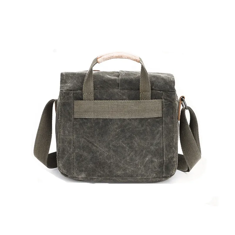 H YXIANG Canvas Shoulder Bag Regular Men's Khaki/Dark Gray/Army Green-10