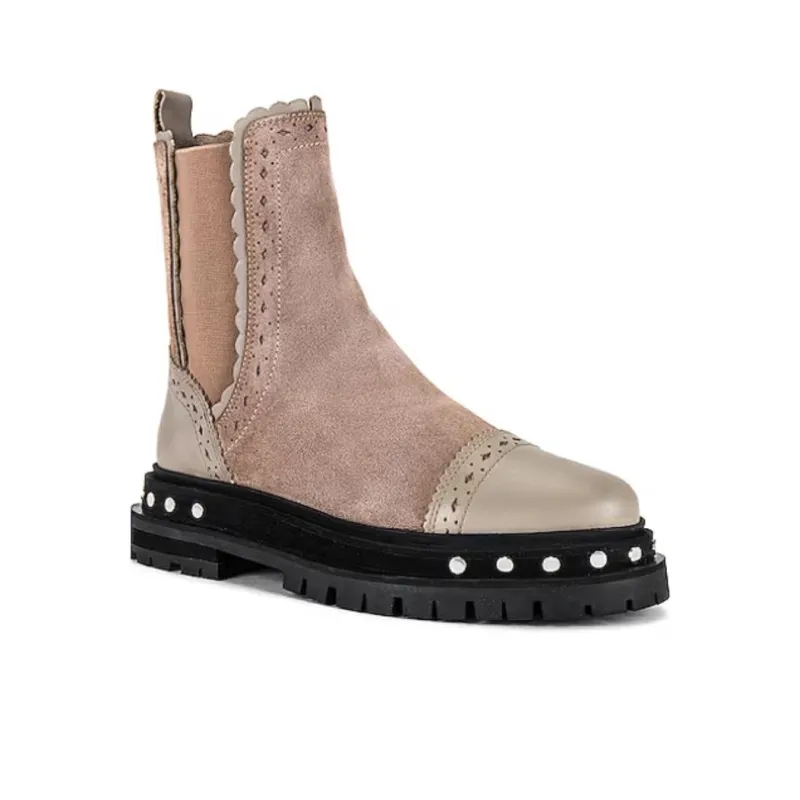 FREE PEOPLE Crew Chelsea Boots Women's Brown-2
