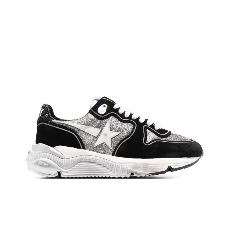 Golden Goose Running Sole Slip Resistant, Abrasion Resistant, Lightweight Low Top Casual Shoes Women's Black-1
