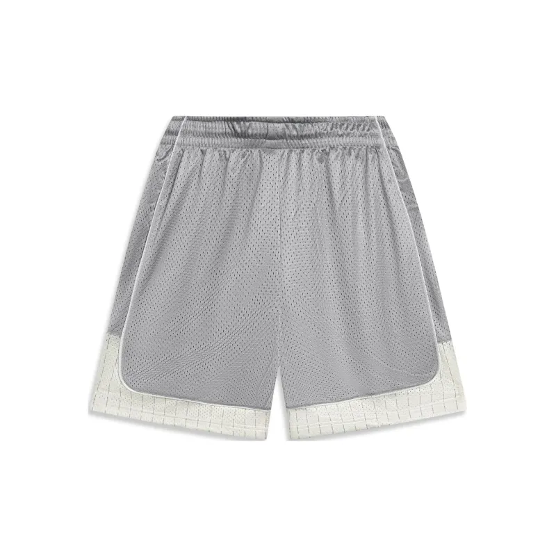 LiNing Basketball Shorts Men's Shark Gray Antarctic Gray All Over Print-1