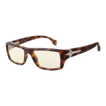 Police Glutamate Square Sunglasses Men's Brown