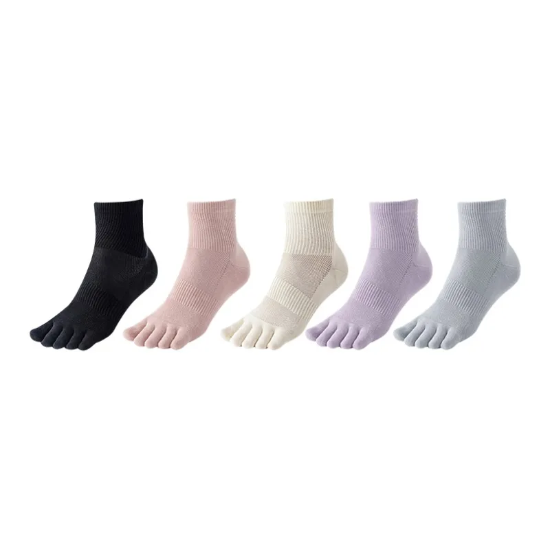 MIIOW Mid Calf Socks Women's 5 Pack-14