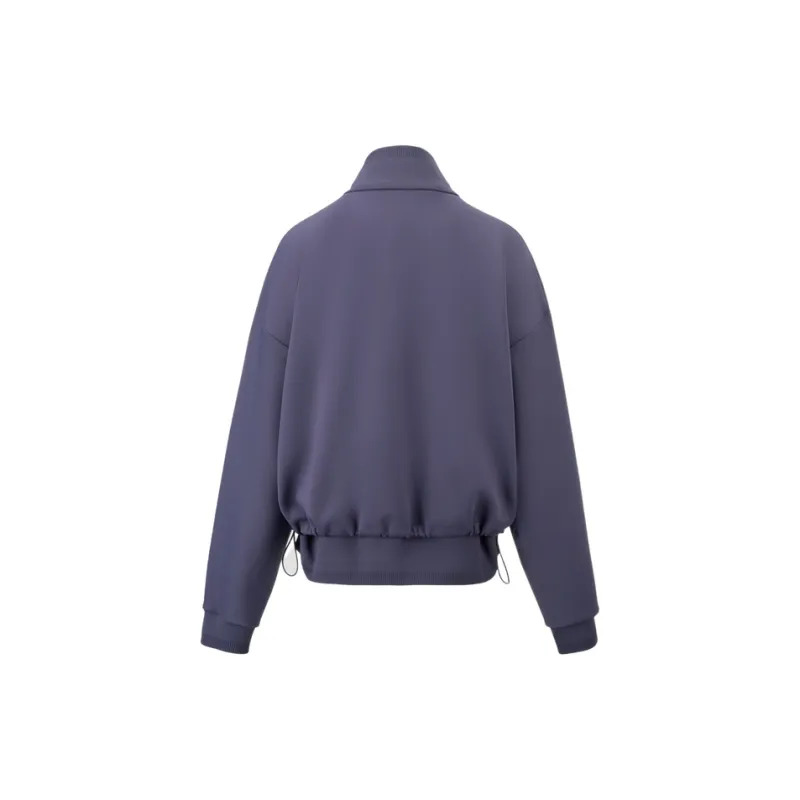 DESCENTE WOMENS STUDIO Knitted Fabric Sports Top Coat Women's-3
