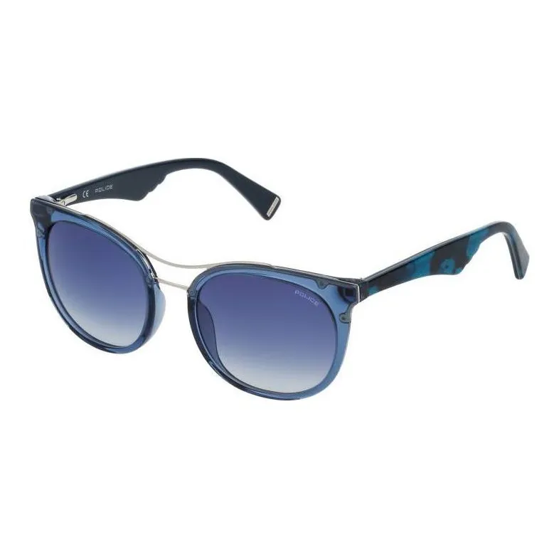 Police Plastic Aviator Sunglasses Unisex Blue-0