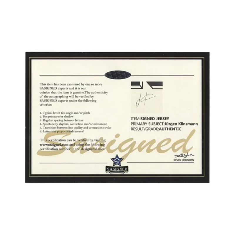 Yi Shot Jersey SA Certificate Included Framed Collection-9