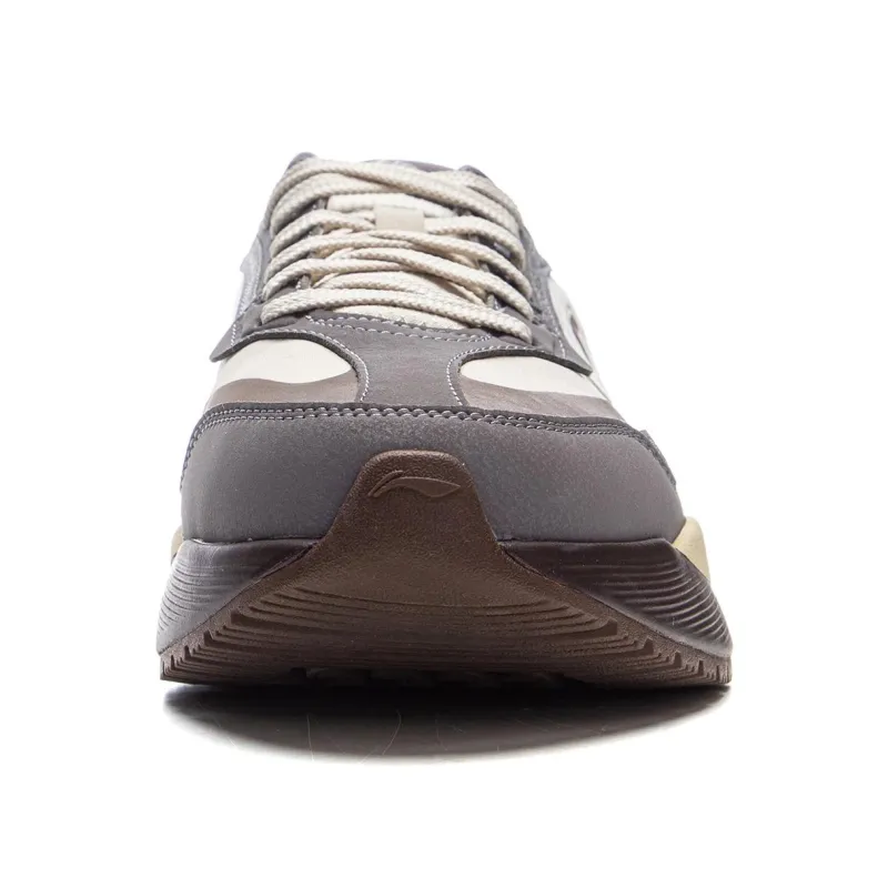 LiNing Load Capacity 2.0 Non-slip Lightweight Low-Top Casual Shoes Men's Beige Gray-4