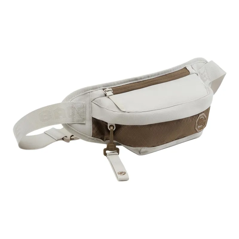 LiNing BadFive Collection Basketball Collection Polyester Waist Bag Chest Bag Regular Unisex Oat Gray & Brown & Brown-2