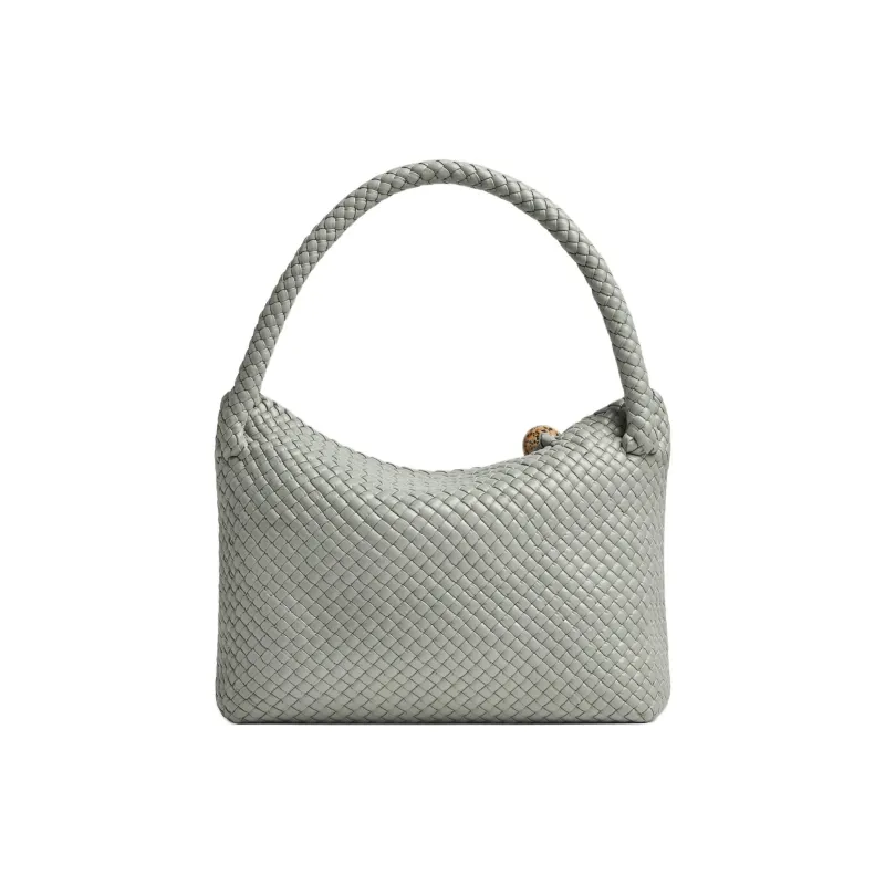 Bottega Veneta Calfskin Handbag Trumpets Women's Agate Gray-2