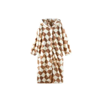 Q'NIANMA Nightgown Women's Milk Coffee